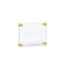 Azar Displays Floating Acrylic Wall Frame with Gold Stand Off Caps 105511-GLD - alternate 1
